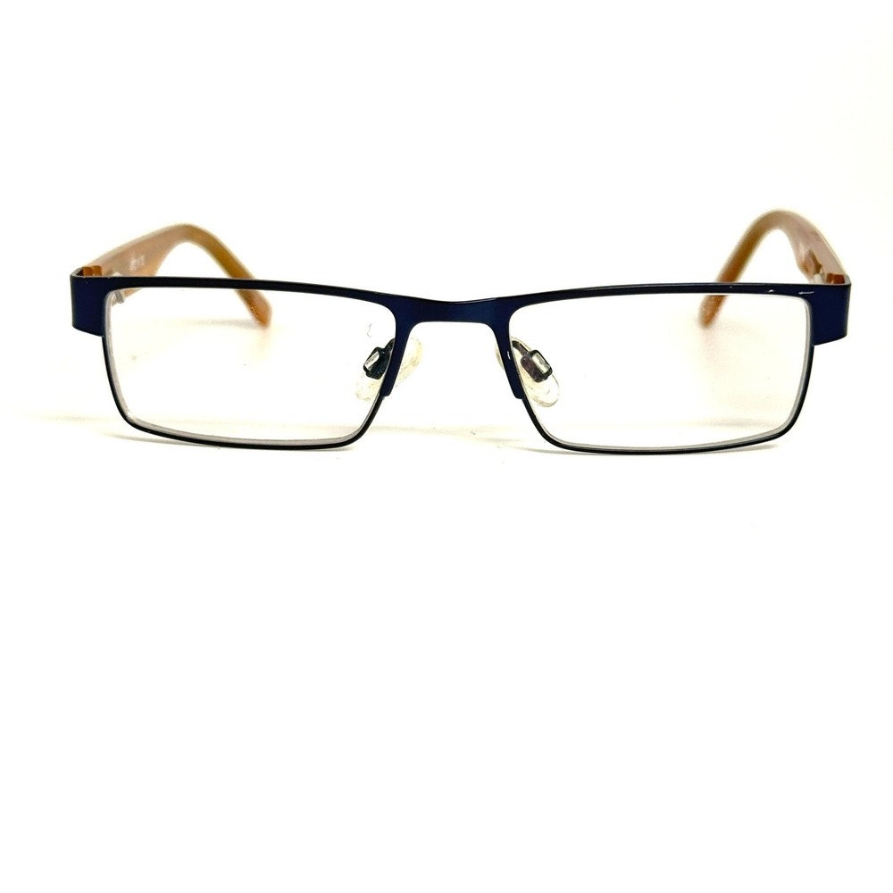 Spy Optic Buster Eyeglasses Navy Blue Amber Rectangular Frame 47-16-135 24071